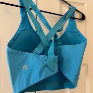Lululemon Blue Sports Bra Energy Bra bright blue color